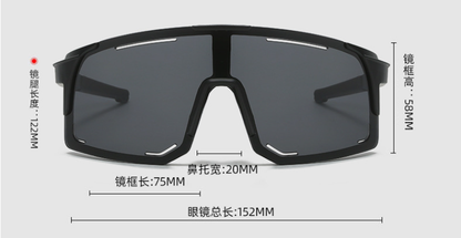 Oversized Shield Sports Sunglasses