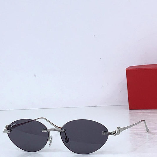 Luxury Oval Rimless Sunglasses