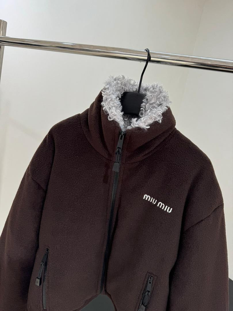 Cropped Fleece Jacket