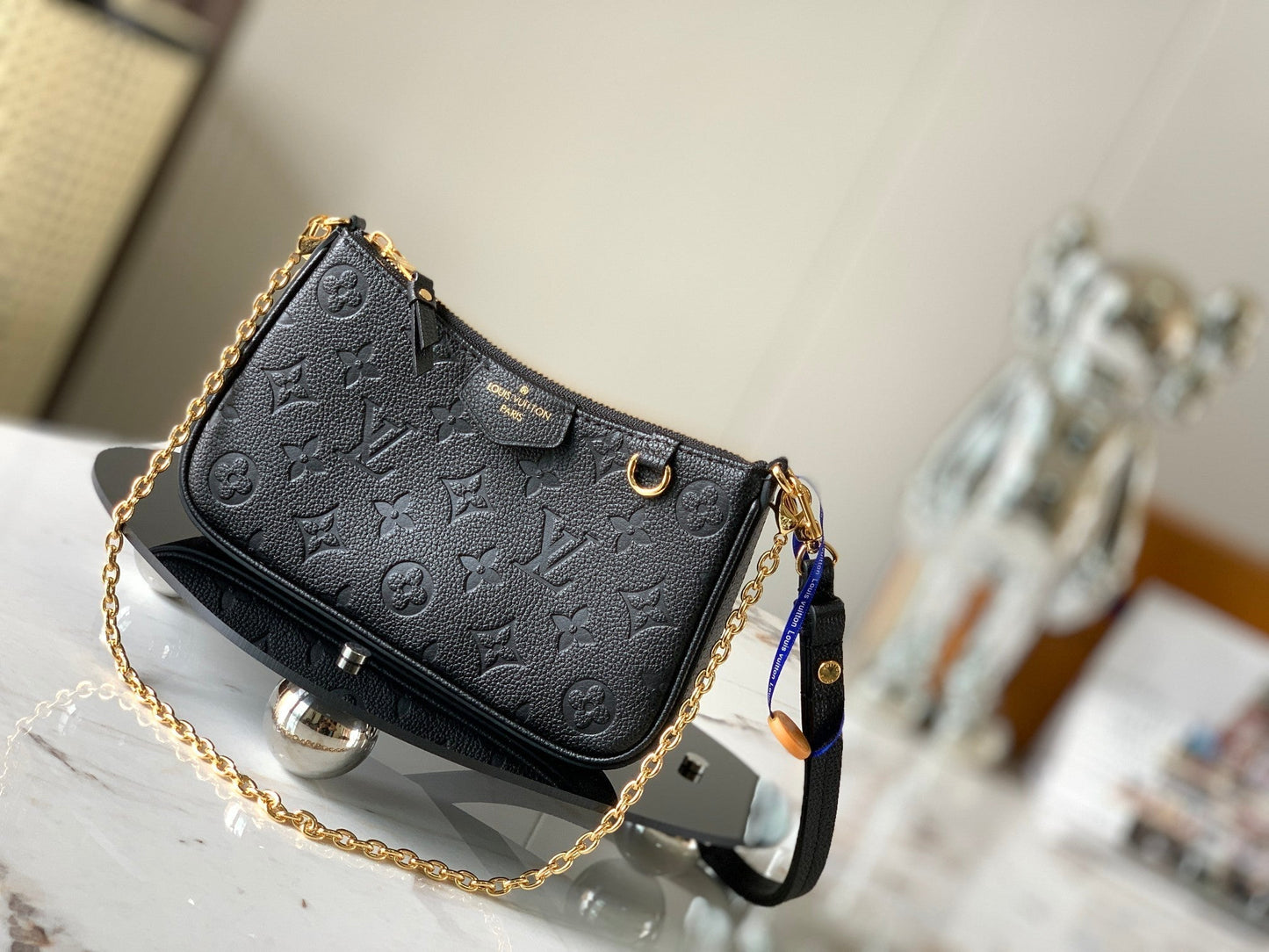 Embossed Leather Shoulder Bag
