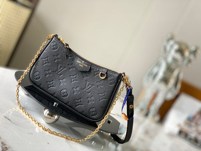 Embossed Leather Shoulder Bag
